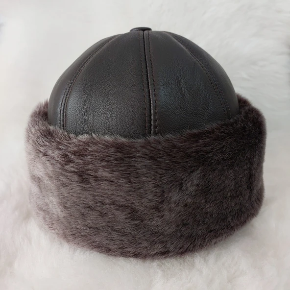 Hercai Kahve Klasik Deri Börk ürün görseli