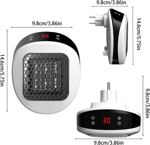 Besreey Takılabilir Duvar Isıtıcısı - - Resim 3