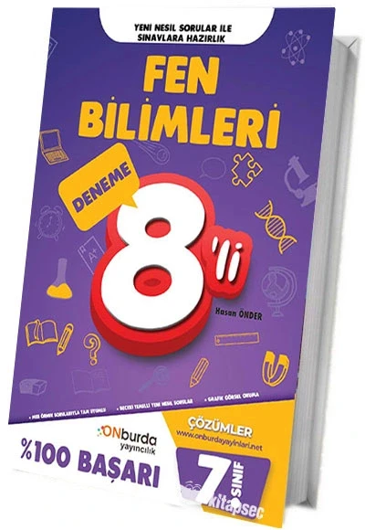 Onburda 7.Sınıf Fen Bilimleri 8 Deneme ürün görseli 1