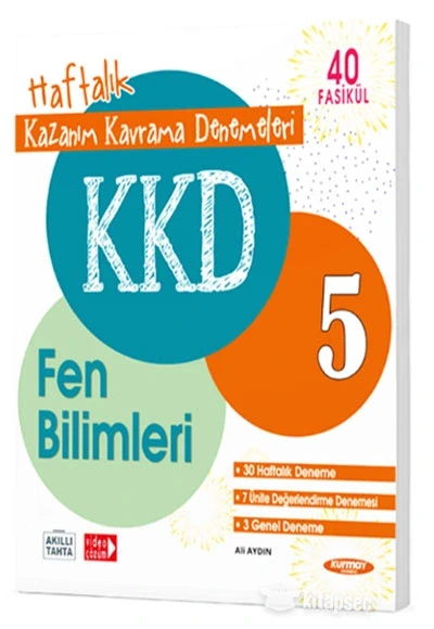Kurmay 5.Sınıf Fen Bilimleri Haftalık Kazanım Kavrama Denemeleri 40 Fasikül ürün görseli