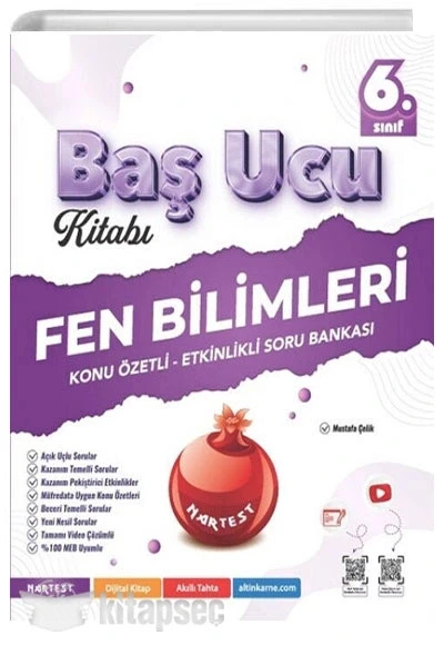 Nartest 6.Sınıf Fen Bilimleri Başucu Kitabı Konu Özetli Soru Bankası ürün görseli