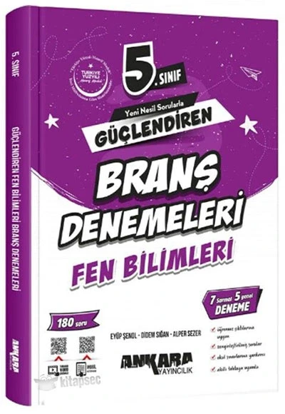 5.SINIF FEN BİLİMLERİ GÜÇLENDİREN BRANŞ DENEMELERİ ANKARA AYIN ürün görseli