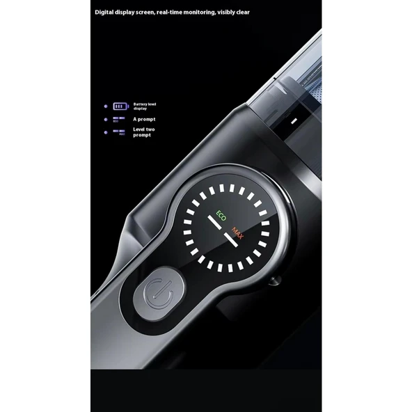 Ozmik ST-126Plus Yüksek Güçlü El Tipi Süpürge 18000Pa Emme Gücü Şarj Edilebilir Numaratör Hediye - Resim 5