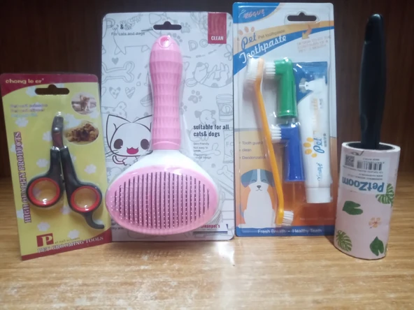 Kedi Bakım Seti 4'lü ürün görseli 1