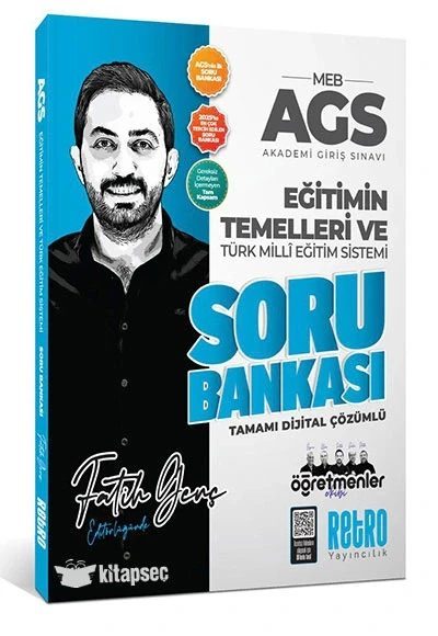 RETRO AGS TÜRK MİLLİ EĞİTİM SİSTEMİ EĞİTİMİN TEMELLERİ SORU BANKASI ürün görseli