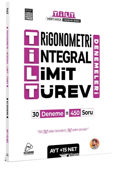MERT HOCA TİLT 30 DENEME TRİGONOMETRİ İNTEGRAL LİMİT TÜREV DENEMELERİ ürün görseli 1