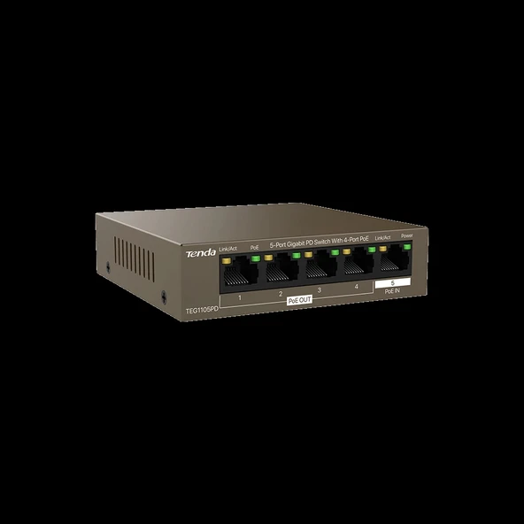 TENDA TEG1105PD 5PORT 10/100/1000 POE EXTENDER - Resim 2