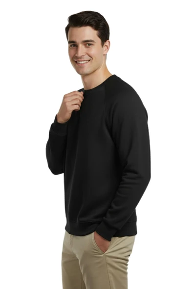 Erkek Spor Reklam Kol Sweatshirt Regular Fit BGL-ST04951 - Resim 5