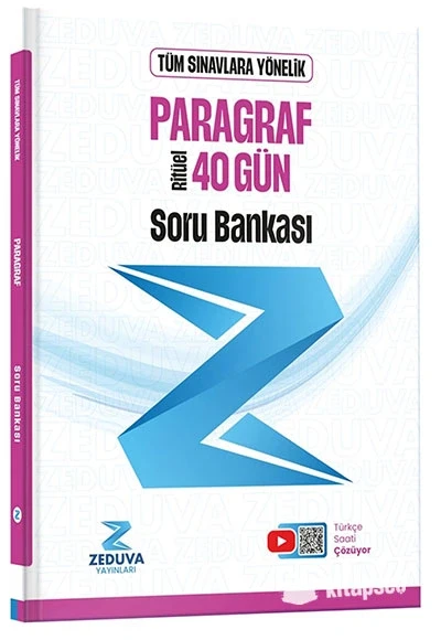 TÜM SINAVLAR PARAGRAF RİTÜEL 40 GÜN SORU BANKASI ZEDUVA YAYIN ürün görseli 1