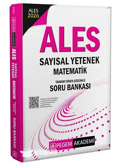 Pegem 2026 Ales sayısal Yetenek Matematik Soru Bankası ürün görseli