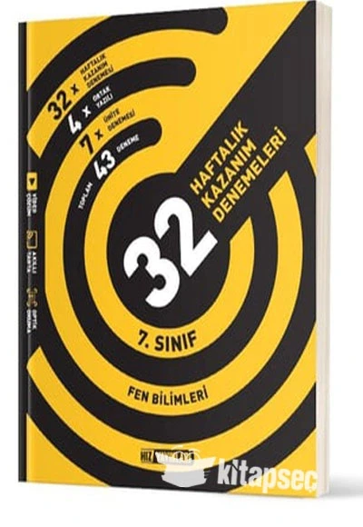 Hız 7.Sınıf Fen Bilimleri 32 Haftalık Denemeleri ürün görseli