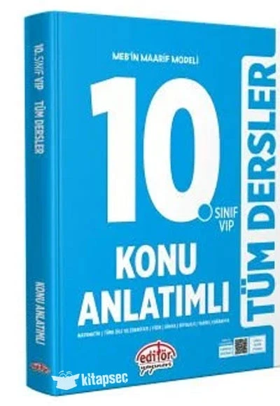 EDİTÖR 10.SINIF TÜM DERSLER KONU ANLATIM VIP ürün görseli 1