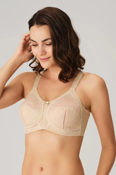 Anıl Balenli Desteksiz Dolgusuz Toparlayıcı Dantelli Küçültücü Sütyen ürün görseli 1