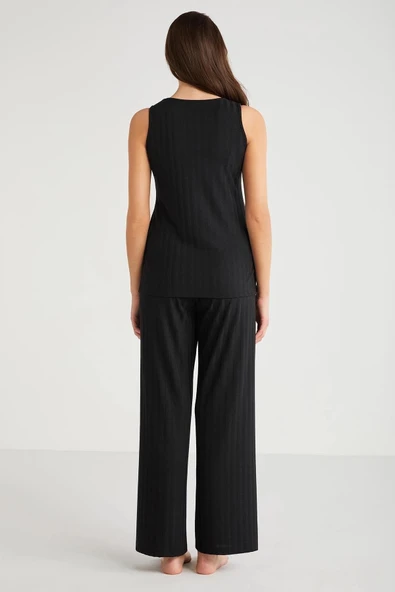 Penye Mood 3lü Kısa Kol Sabahlık Pijama Takımı - Resim 7