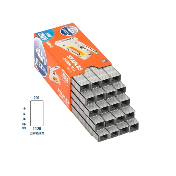 Delta 200/6 Zımba Teli 5000 Adet - Resim 2