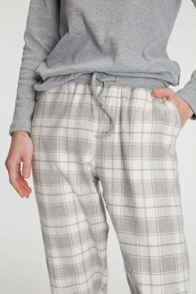 Anıl Pamuklu Uzun Kol Pijama Takımı - Resim 4