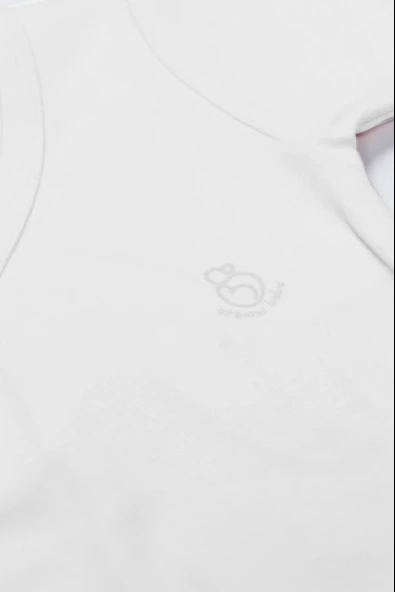 Lenaca Bistyle Organik Natural Basic Style Kruvaze Uzun Kol Body Bs17102 Beyaz - Resim 3