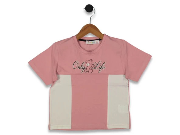 ONLY LIFE BASKILI KIZ T-SHIRT ürün görseli 1