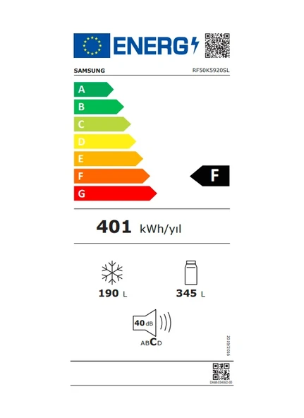 Samsung RF50K5920SL-TR 540 LT No-Frost Gardırop Buzdolabı-Inox - Resim 4