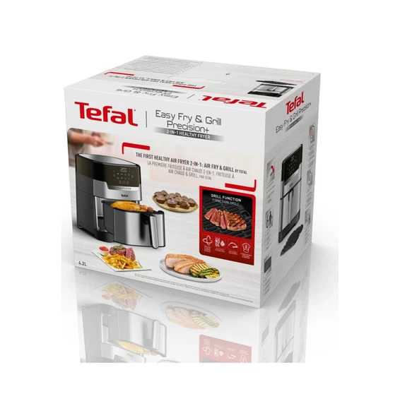 Tefal Easy Fry Grill Plus EY505D Precision 4.2 LT Fritöz Gri - Resim 4