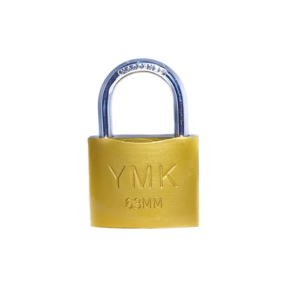 YMK Eko Sarı Boyalı Kısa Kancalı Asma Kilit 63mm ürün görseli 1