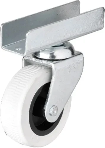 Hts 323 - 50x20 mm Gri Uzun U Tablalı Teker 4 Adet ürün görseli 1