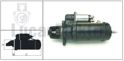 Scanıa Truck Mars Motoru 24v 11dis 6,7kw Scanıa 4-Seri 114/124 96>08 - Lucas Les0209 - Resim 1
