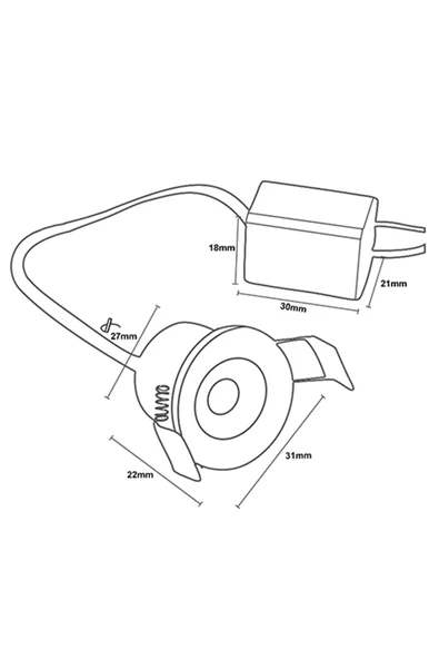 Cata Ct-5270 1,5w Yıldız Spot Armatür Aydınlatma Satin Kasa 3200k Günışığı - Resim 3