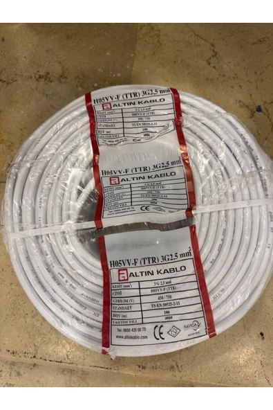 Altın Kablo 3x2,5 TTR Kablo 100 mt - Resim 2