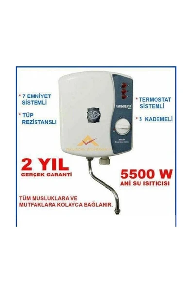 Aydın derya Mutfak Tıpı Şohben 4 Mt Kablolu Tam Takım Set - Resim 2