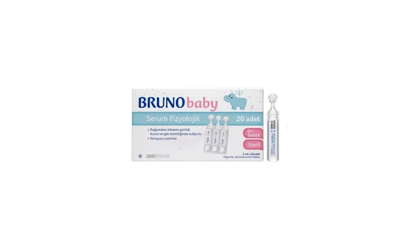 2li Bruno Baby Serum Fizyolojik 5 ml X 20 Flakon - Resim 3