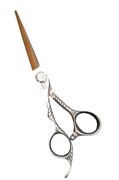 Kioski Profesyonel Premium Lüks Makas 440-C 6 Numara Sol Makas K-622 - Resim 2