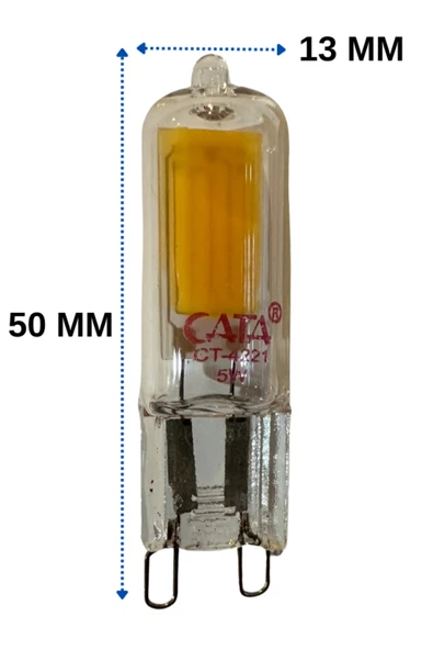 Cata CT-4221 5W 6400K (Beyaz) G9 Duylu Kapsül Led Ampul (8 Adet) - Resim 4