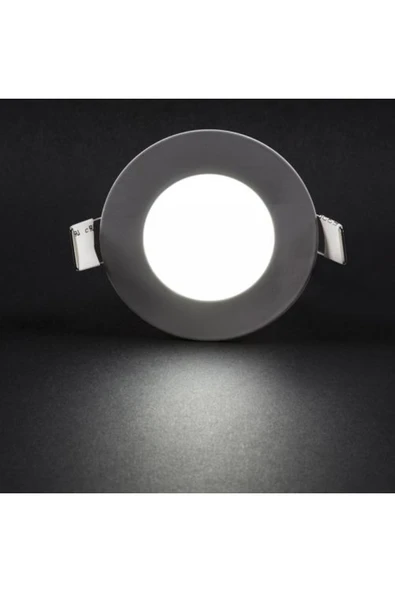 Cata CT-5144-B Panel LED Slim Yuvarlak 3 W Beyaz Işık Beyaz Gövde - Resim 2