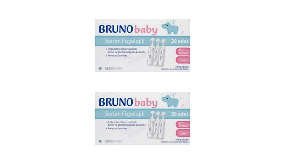 2li Bruno Baby Serum Fizyolojik 5 ml X 20 Flakon ürün görseli 1