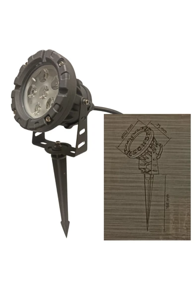 Cata 12W LED BAHÇE PROJEKTÖRÜ - CT-7304 ürün görseli