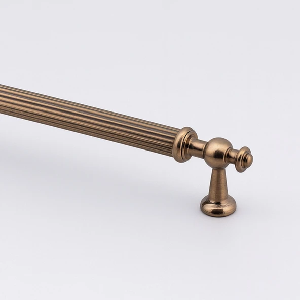 Nesil Çizgili 288 mm Bronz Metal Mobilya Kolu Mutfak Dolabı Çekmece Kapak Kulpu Kulp Tasarımı - Resim 12