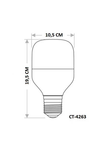Cata Ct-4263 35w Led Ampul 6400k Beyaz E27 Duy - Resim 3
