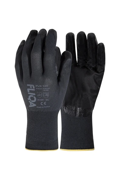 FLIQA FLIQAFLN-120 1/2 Nitril Hassas Eldiven 8 Numara Siyah ürün görseli