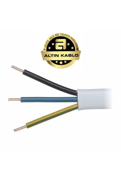 Altın Kablo 3x6 Nym (antigron) Bakır Kablo - 100 Metre - Resim 2