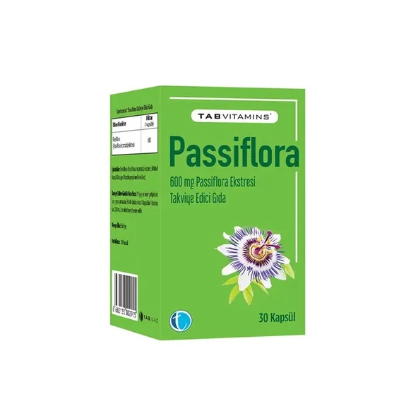 Tabvitamins Passiflora 30 Kapsül 8680133002915 ürün görseli