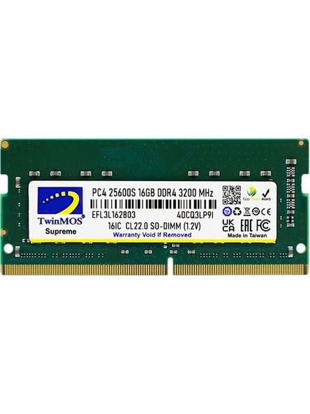 Twınmos 16GB Ddr4 3200MHZ N.book Ram MDD416GB3200N ürün görseli 1