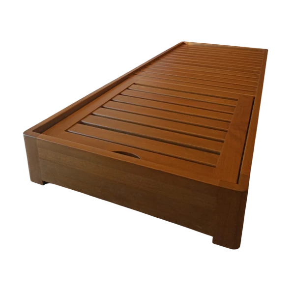 Bahçeme Malta Ahşap Şezlong - Masif Kayın - Plaj Havuz Bahçe Şezlongu - Resim 8