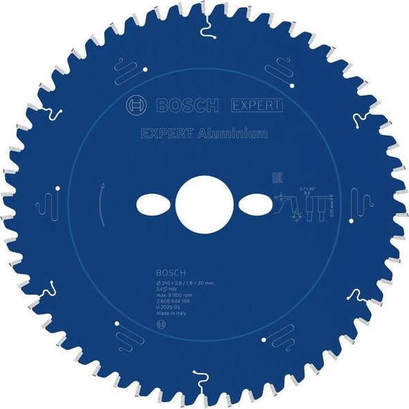 EXP Aluminium Daire Testere Bıçağı 210*30 MM 54D - Resim 2