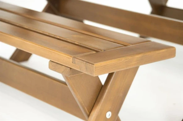 Mobeva Vendy Çocuk Piknik Masa Bank Takımı - Minik Çocuklara Özel Tasarım - Resim 5