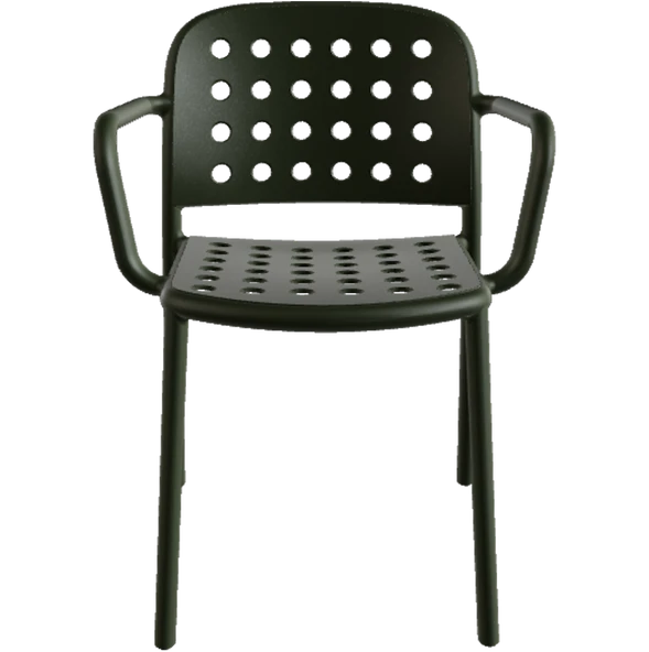 Papatya Bomonti Koltuk Açık Gri - Plastik Bahçe Balkon Mutfak Sandalyesi ürün görseli 1