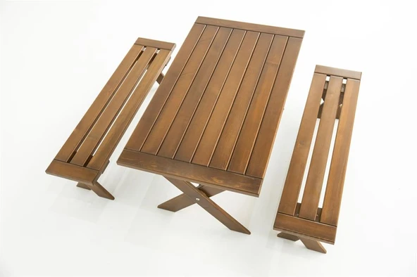 Mobeva Vendy Çocuk Piknik Masa Bank Takımı - Minik Çocuklara Özel Tasarım - Resim 4