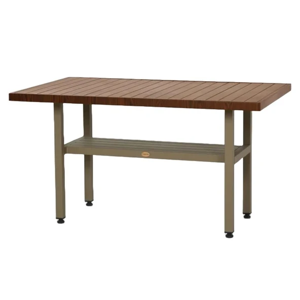 Bahçeme Çamlıca Alüminyum Bahçe Balkon Masası 70x70 - İstenilen Ölçülerde Üretim - Resim 9