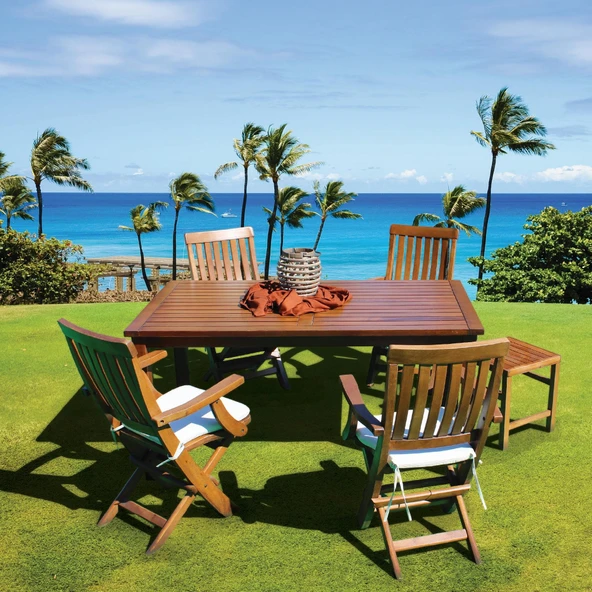 Bahçeme Muğla Katlanır Ahşap Sandalye - Masif Gürgen Kolçaklı Bahçe Balkon Sandalyesi - Resim 5