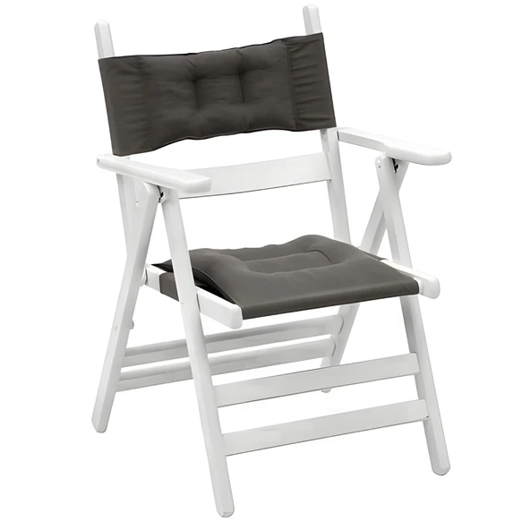 Bahçeme Marmaris Ve Atina Sandalyeler Için Oturum Ve Sırt Pvc- Siyah - Resim 3